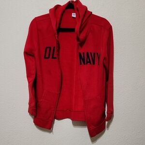 Old Navy Red Sweatshirt with Hood